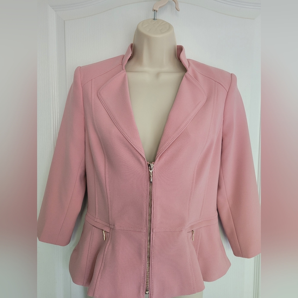 WHBM Pink Peplum Jacket Size 4, NWT